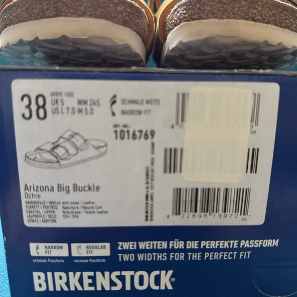 Birkenstock Kids Sandals in Mustard Yellow - Picture 2 of 5